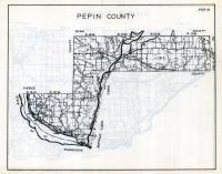 Pepin County Map, Wisconsin State Atlas 1933c